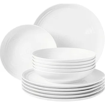 Talíř Jídelní sada 12 kusů TERRA, bílá, Seltmann Weiden ▪ Kč 7170 ️ - Luxurytable.cz Seltmann Weiden