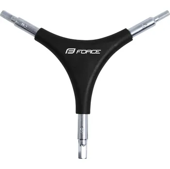 Klíč klíč inbus FORCE trojstranný 4/ 5/ 6, černý