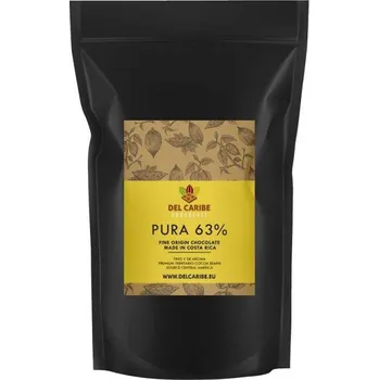 Cukrovinka Prvotřídní hořká čokoláda 63%, 10kg - Chocolate Del Caribe
