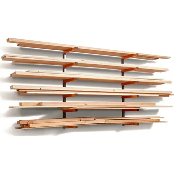 Dílenský regál BORA Organizér na stěnu 32 x 104 cm 6 řad