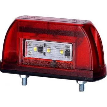 Zadní světlomet Svítilna registrační značky 5 Led 12v 24v Červená Horpol Horpol 49128