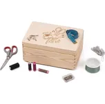 Dřevěný box na šicí potřeby