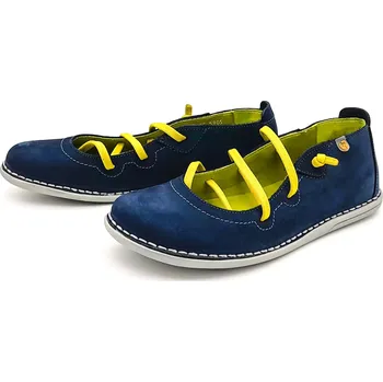 Dámské baleríny Dámské kožené baleríny 5905-02494 JUNGLA modrá Barva: tm.modrá, Velikost: 40