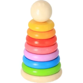 Hračka Dřevěný duhový panáček