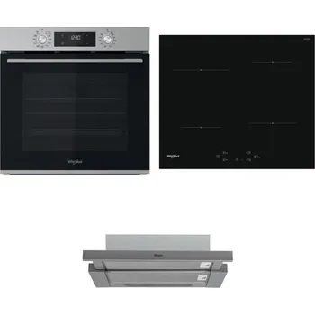 Set domácích spotřebičů WHIRLPOOL OMK58CU1SX + WHIRLPOOL WS Q2760 BF + WHIRLPOOL AKR 749/1 IX