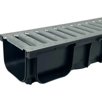 Odvodňovací žlab Covernit Odvodňovací žlab A15 s pozinkovanou mříží