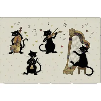 prostírání Prostírání BUG ART Kočičí orchestr, 28 x 43 cm (Plastové prostírání s kočkou, kočka, kočky)
