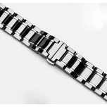 AW Apple Watch řemínek - Ceramic STRIPE Šířka uchycení řemínku: 44/45/46/49mm, Barva: Stříbrné proužky IR-AWCSTR03