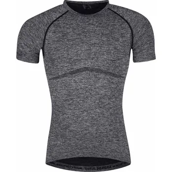 cyklistický dres FORCE triko funkční F SOFT krátký rukáv, šedé XS-S