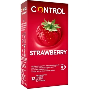 Kondom Kondom CONTROL STRAWBERRY 12 ks - s kupónem KUP15 cena 195 Kč + extra diskrétní expedice
