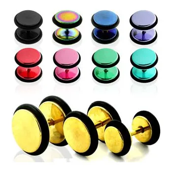 Piercing Šperky4U Falešný piercing - 10 mm, barva růžová - FP01139-P