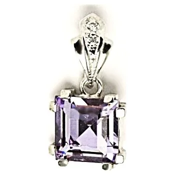 Přívěsek Stříbrný přívěsek Swarovski krystal violet - P1196 (Stříbrný přívěsek Swarovski)