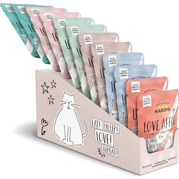 Krmivo pro kočku Hardys Love Affair, variace chutí 12× 100 g