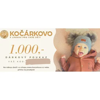Dárkový potravinový koš Dárkový poukaz pro miminka za 1000 Kč