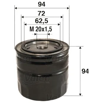 Olejový filtr Olejový filtr VALEO 586026