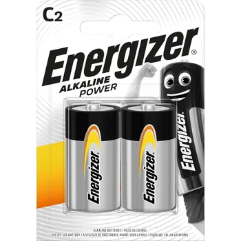 Baterie Energizer Alkaline power monočlánek C 2 ks - s kupónem KUP15 cena 84 Kč + extra diskrétní expedice