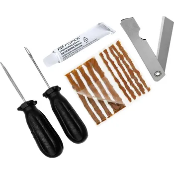 Cyklo nářadí sada FORCE pro opravu bezdušových plášťů s nářadím