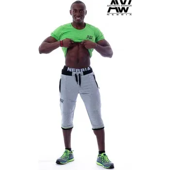 Pánské tričko Nebbia Top 120 - šedá L Zelená