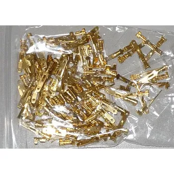 Síťový kabel Faston-konektor 2,8mm neizolovaný, kabel do 1mm2, balení 100ks