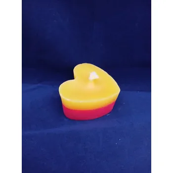 Svíčka Svíčka srdce červeno-žluté