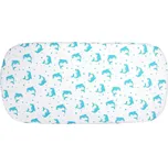 Kaarsgaren Bio-bavlněné prostěradlo do kočárku 35 x 75 cm Delfín aqua