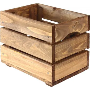 Úložný box Dřevěná bedýnka SD-3-30x20, Hnědá