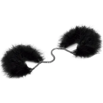 Pouta na ruce BIJOUX INDISCRETS ZA ZA ZU FEATHER HANDCUFFS černé - s kupónem KUP15 cena 297 Kč + extra diskrétní expedice