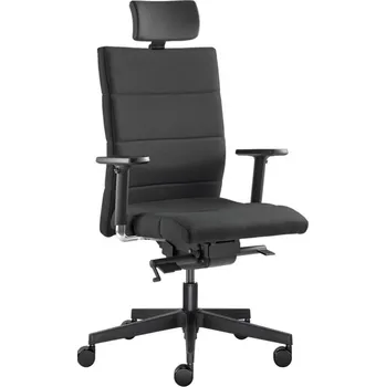 LD Seating Kancelářská židle LASER 695-SYS, s podhlavníkem, černá, skladová