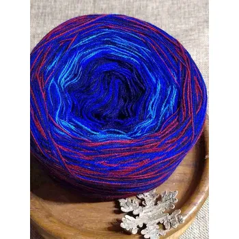 Příze Duhové klubíčko 3 nitka tmavě modrá červená