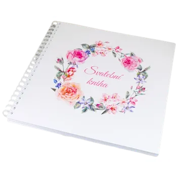 Svatební dekorace Goldpress Svatební kniha 30 x 30 cm Boho Flowers