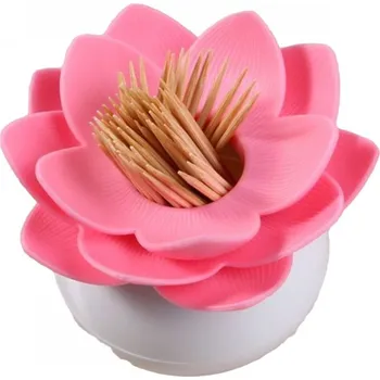 Vatová tyčinka Lotosová dóza na vatové tyčinky, Barva: Růžová