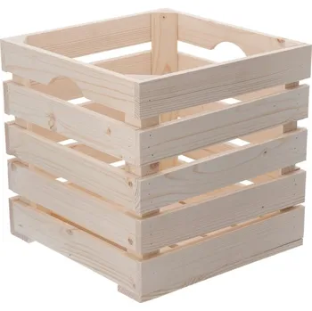 Úložný box Dřevěná bedýnka 30 x 30 x 30 cm