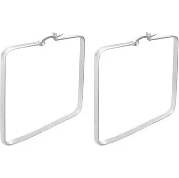 Náušnice Ocelové náušnice čtverec 40mm