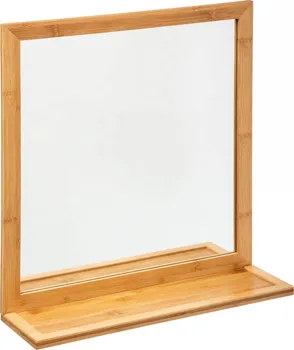Zrcadlo Atmosphera Zrcadlo s policí v bambusovém rámu 47,5 x 51,3 cm hnědé