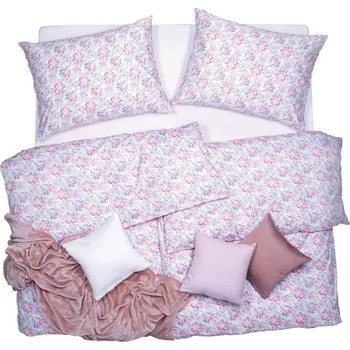 Povlečení SCANquilt povlečení SATÉN PLUS růže růžovofialková 140 x 200/70 x 90 cm