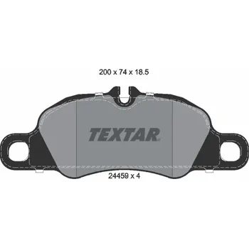 Brzdová destička Sada brzdových destiček, kotoučová brzda TEXTAR 2445901