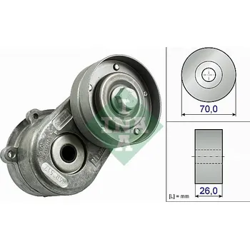 Napínák, žebrovaný klínový řemen INA 534 0448 10