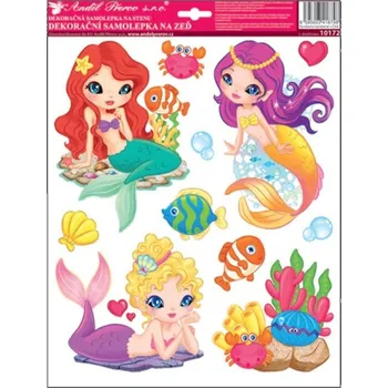 samolepka Anděl 10172 Samolepky na zeď mořské víly 33 x 29 cm