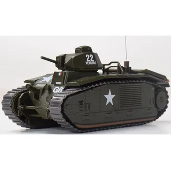 Plastikový model Odeon - Momaco - Char B1, francouzská armáda, French Army, "Vercors" La Rochelle, Francie, 1945, 1/43
