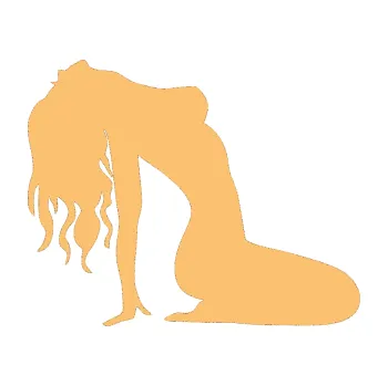 Samolepicí dekorace na vozidlo Erotická žena 052 pravá (08 - béžová) SAMOLEPKA NA AUTO, NÁLEPKA, FÓLIE, POLEP, TUNING, VLASTNÍ TEXT, TISK, AUTOSAMOLEPKY.cz, POLEPY, OBRÁZEK, LOGO, 3D STICKERS