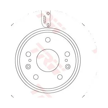 Brzdový kotouč Brzdový kotouč TRW DF6703