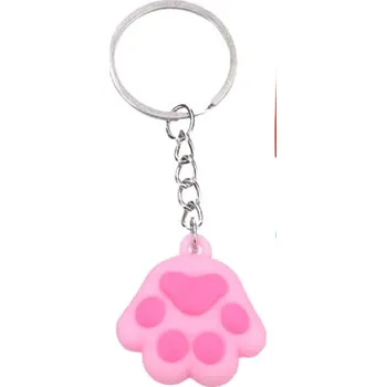 Přívěsek, klíčenka Tlapka růžová