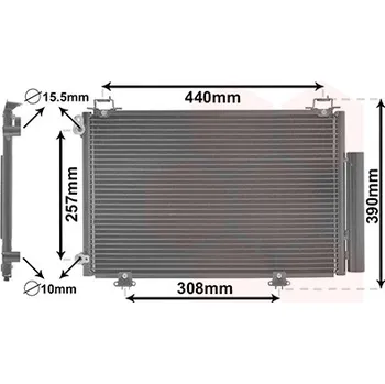 Výparník klimatizace Kondenzátor, klimatizace VAN WEZEL 53005267