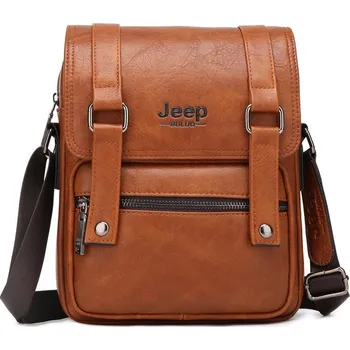 Kožená crossbody taška multi-funkční s pásky Barva: 8810-Khaki