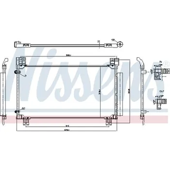 Výparník klimatizace Kondenzátor, klimatizace NISSENS 941277
