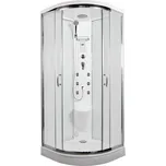 ARTTEC BRILIANT 90 x 90 cm - Parní masážní sprchový box model 9 chinchilla sklo 5 let záruka