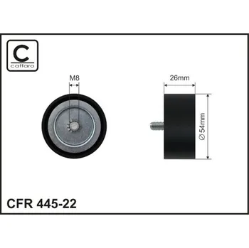 Vratná/vodicí kladka, klínový žebrový řemen Caffaro 445-22