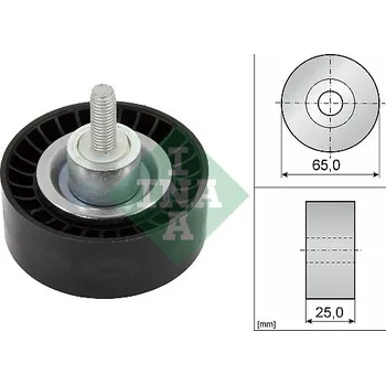 Auto-moto Vratná/vodicí kladka, klínový žebrový řemen INA 532 0886 10