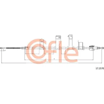 Autodíl Tažné lanko, parkovací brzda COFLE 17.2570