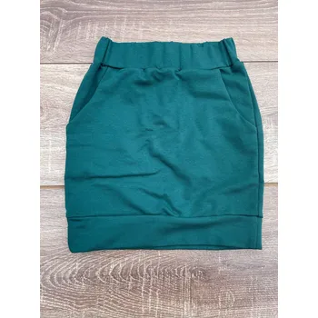 Dívčí sukně Klawo Sukně s kapsami lahvově zelená 104 zelená